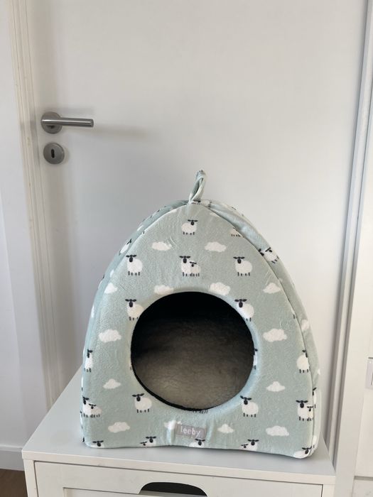 Ninho Leeby Igloo Novo Azul ovelhas para gato