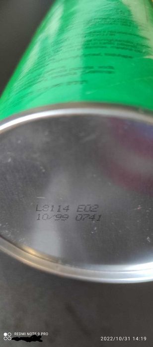 Oryginalna puszka Pringles z lat 90