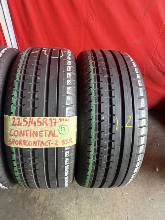 Pneus RFT 225/45/17 Continental Todos Iguais  Impecaveis