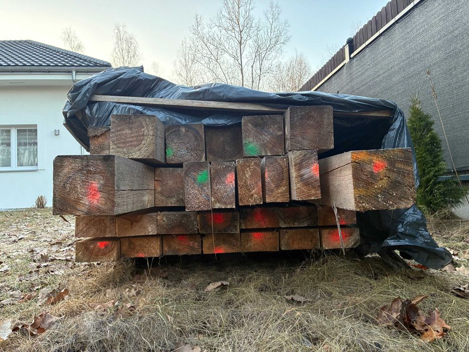 Więźba dachowa krokwie 7x14 i murłaty 14x14 łącznie 2,0m3 Wołomin