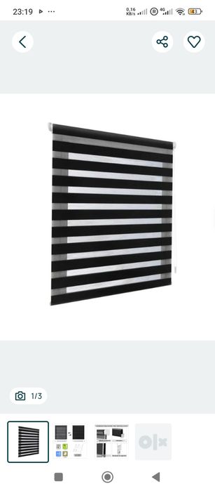 Estore / cortinado duplo de rolo NOVO