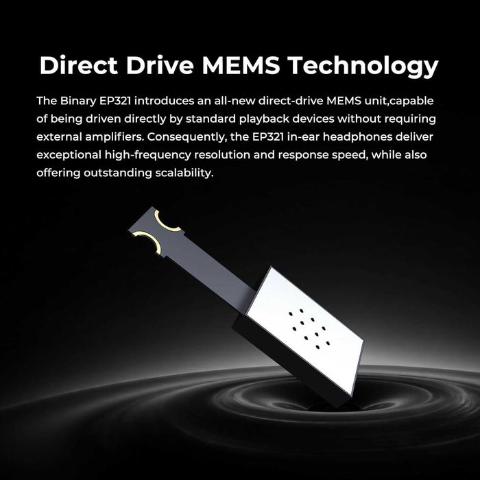 ‼️ Binary EP321 MEMS - первые наушники с драйвером MEMS 2DD+3BA+1 MEMS
