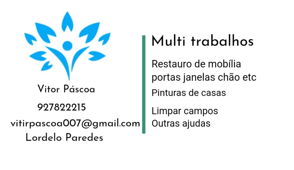 vários serviços pintura acabamos de móveis limpeza de terrenos