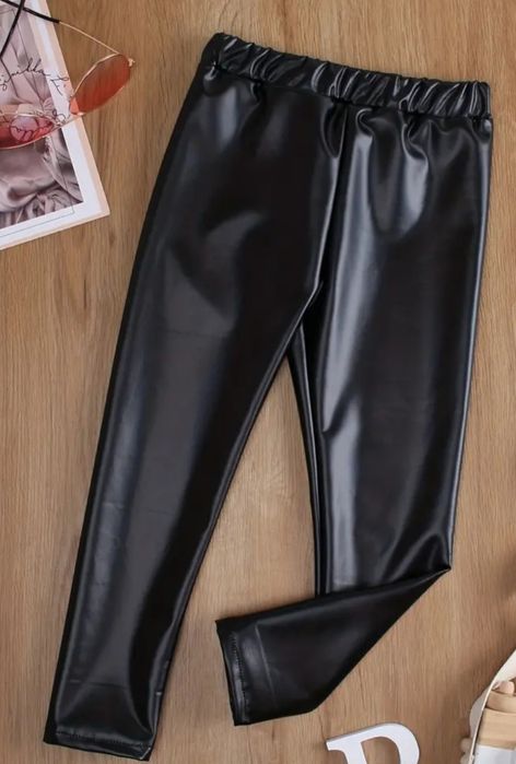 Шкіряні лосіни для дівчинки