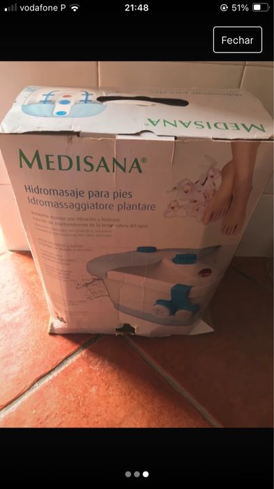 Idromasagem para os pés como novo