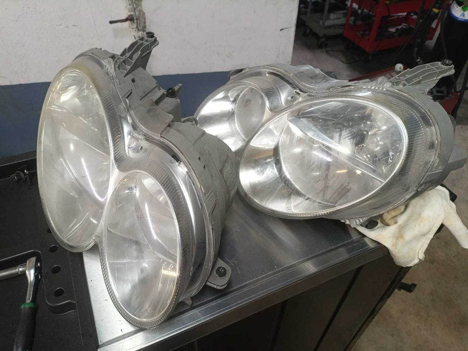 farois mercedes c coupé w209 originais halogenio