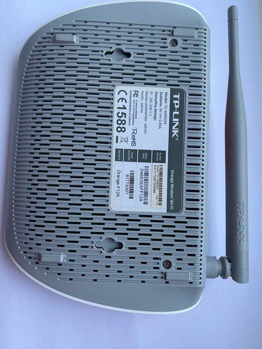 ADSL-модем, Wi-fi роутер TP-Link TD-W8950N Orange