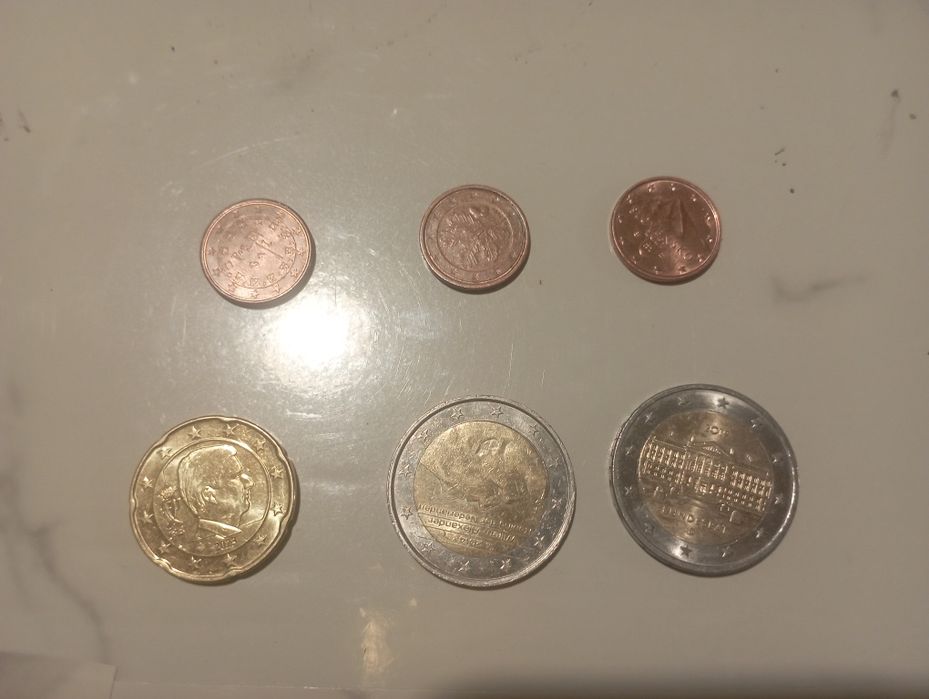 Moedas de 2€ e 1 cent raras e valiosas: franca / alemanha/ Grécia etc.