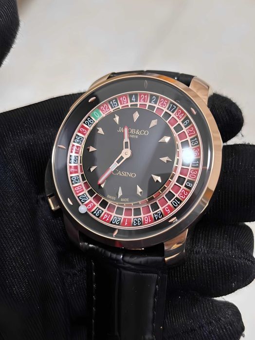 Годинник наручний чоловічий Jacob & Co. Casino Tourbillon JCAM51