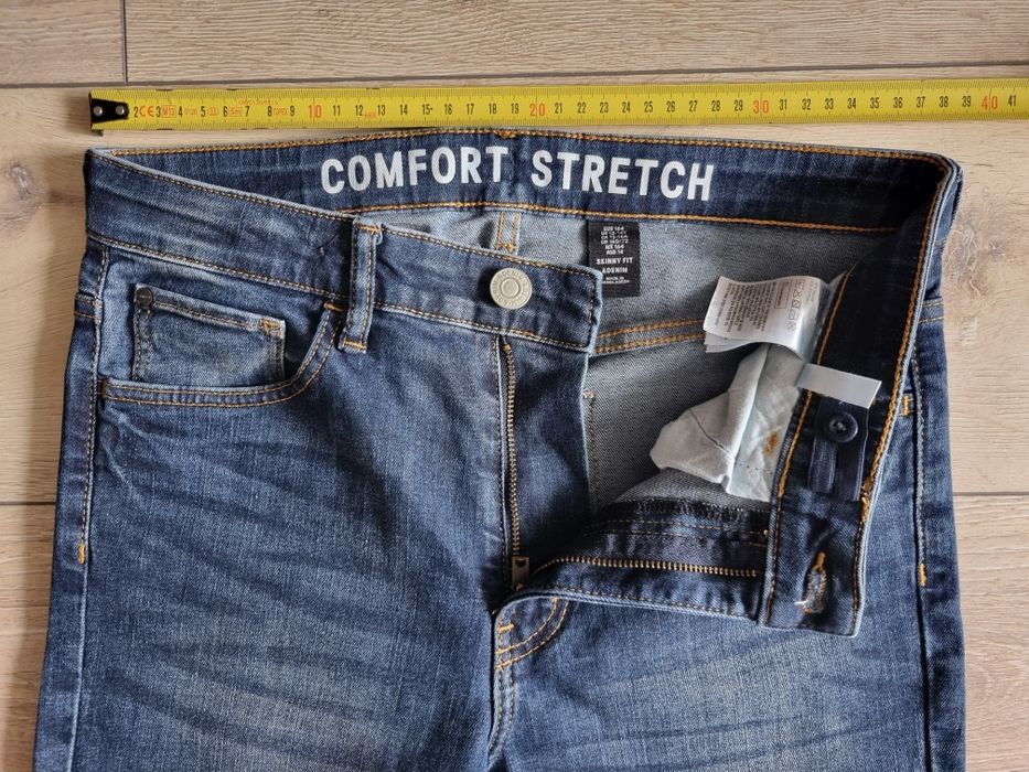 Spodnie jeansy skinny 164