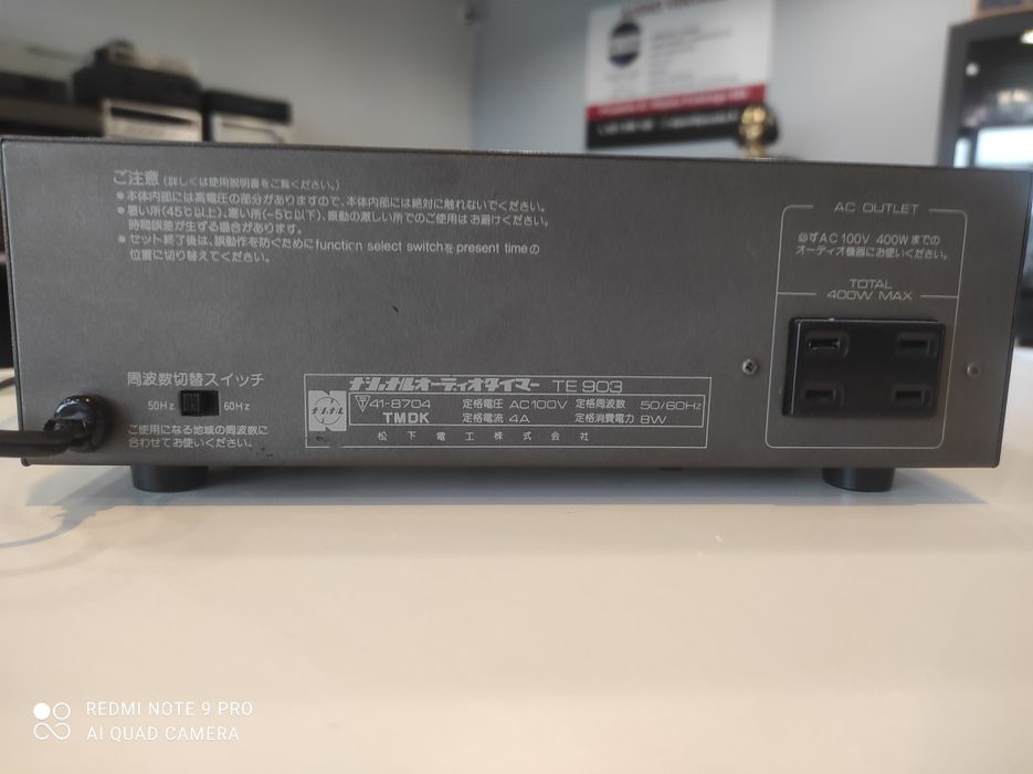National. Technics Audio timer zegar. Japan