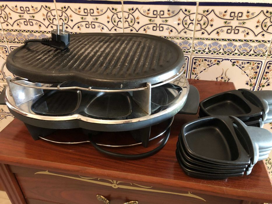 Raclette Grelhador elétrico / Grill Moulinex Gustivio