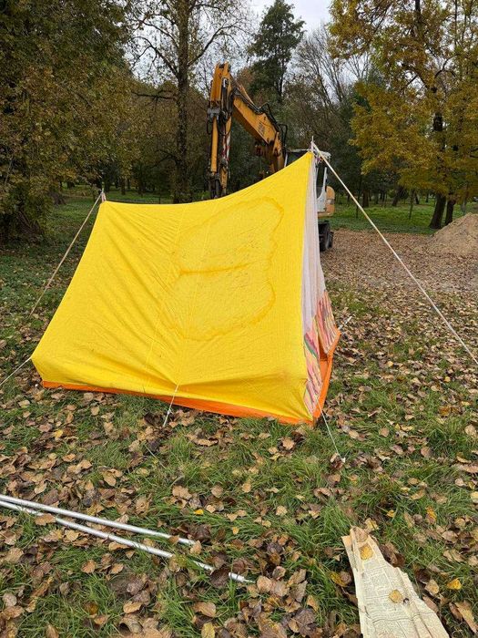 Namiot z czasów PRL Legionowo