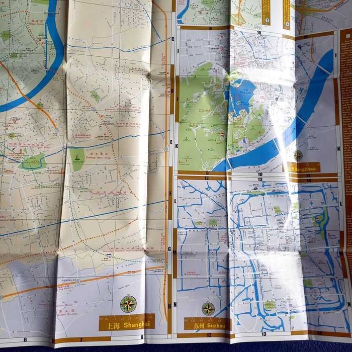 Mapa Turystyczna Szanghaju (wydanie Angielskie i Chińskie)