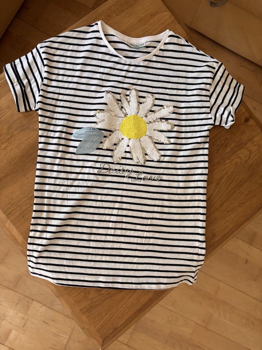 Bluzka t-shirt w paski 158/164
