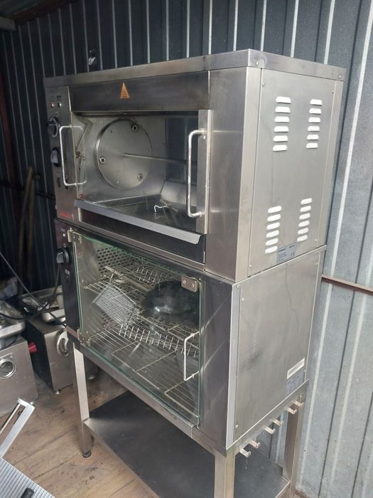 Rożno elektryczne 9 kurczaków z podgrzewaczem
