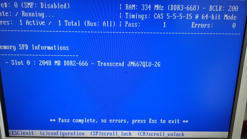 Memória 2Gb Transcend DDR2-666
