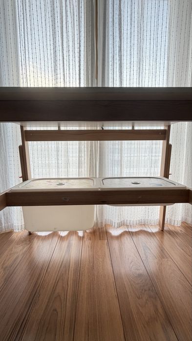 Mesa IKEA FLISAT + Caixas Extra – Para Desocupar