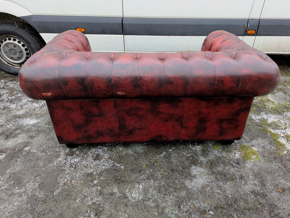 Sofa skórzana Chesterfield