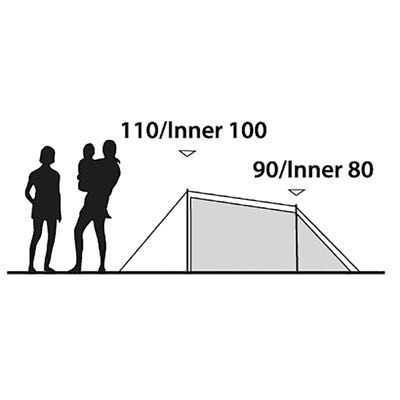 Namiot tunelowy dwuosobowy lub duża jedynka Outwell Earth 2