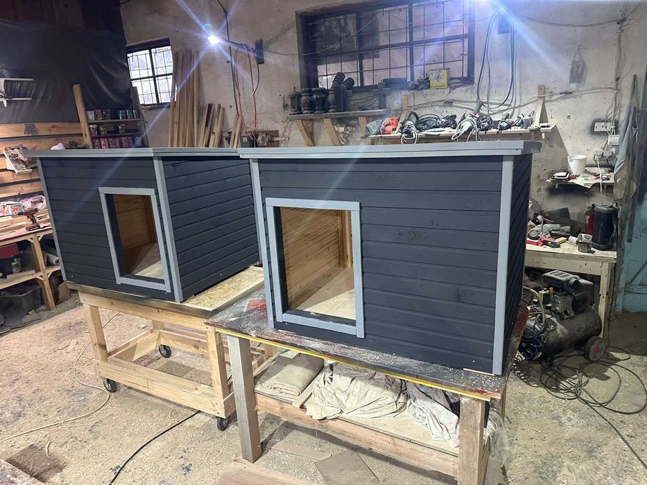 Будка для Вівчарки, Лабрадора | 95х75х75 см утеплена | Кане корсо