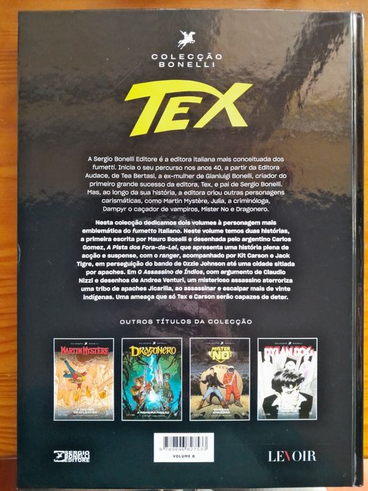 Tex A Pista dos Fora-Da-Lei Colecção Bonelli Boselli Gomez Nizzi