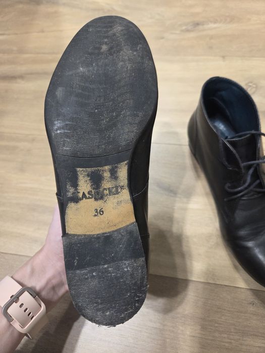 Skórzane botki Lasocki 36