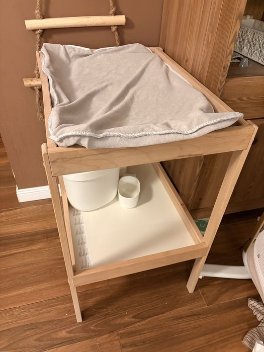 Przewijak drewniany Sniglar Ikea plus mata do przewijania i akxesoria