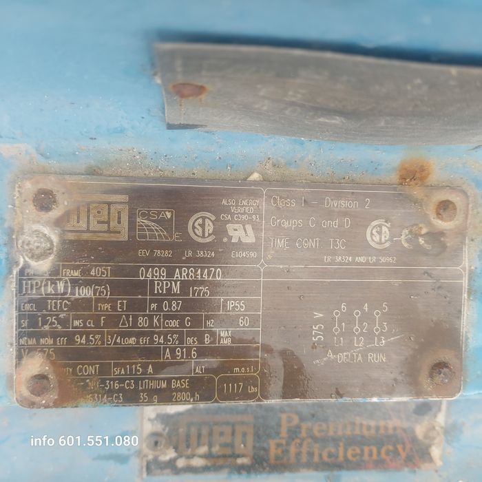 Silnik 75kv stan bdb