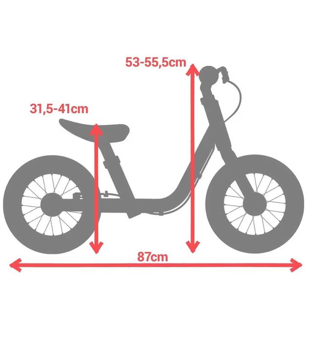 Rowerek biegowy dziecięcy Btwin Runride 900 12" aluminium.