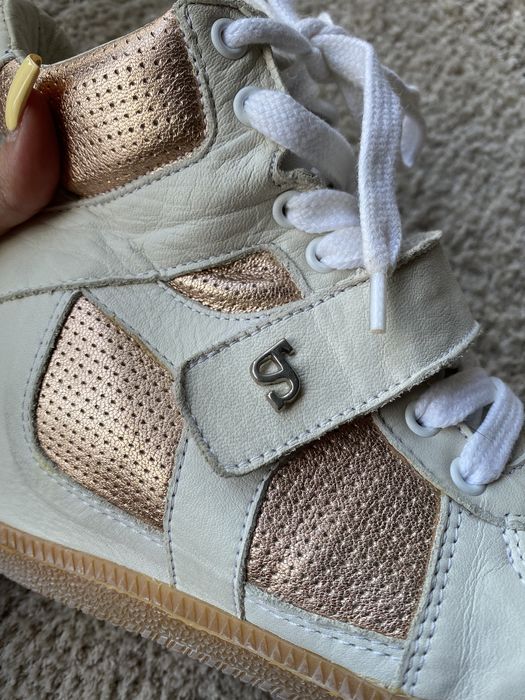 Sapatilhas Compensadas da marca SuperTrash em Pele