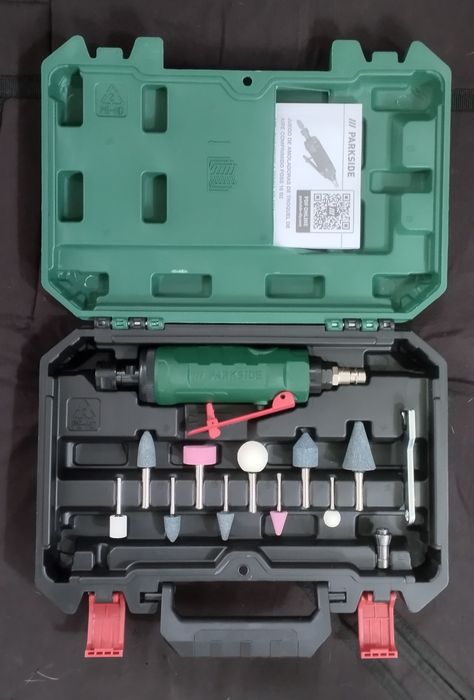 Conjunto de lixadora de precisão a ar Parkside