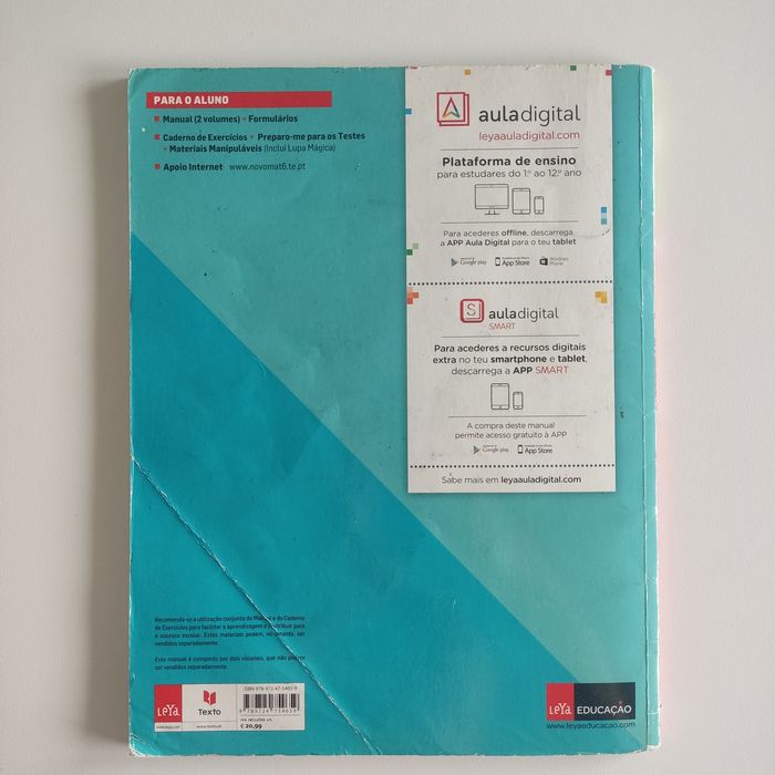 Mat 6, vol 1 e 2, manual mat., 6° ano