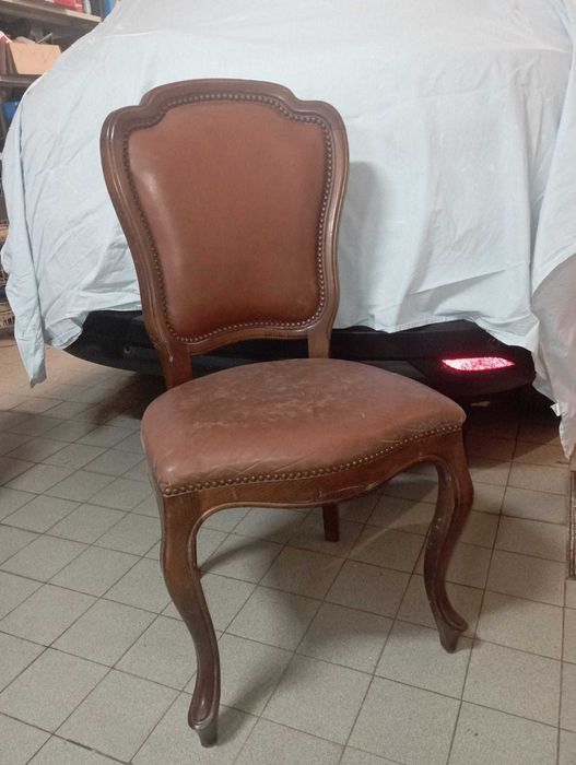 Mesa de Jantar madeira maciça 95x190cm + 6 cadeiras