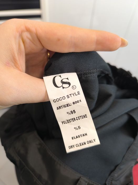 Czarne bojówki ortalionowe Coco Style Exclusive | nowe z metką | M/L