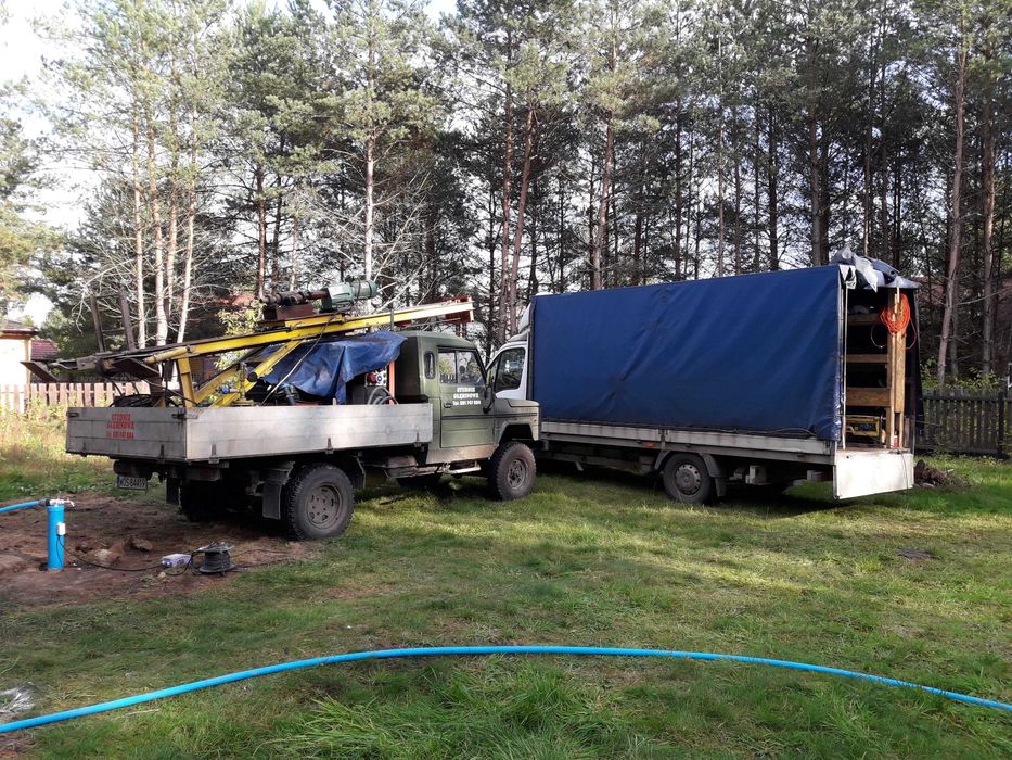 Studnie głębinowe , studnia, Odwierty pod pompy ciepła, odwadnianie działki