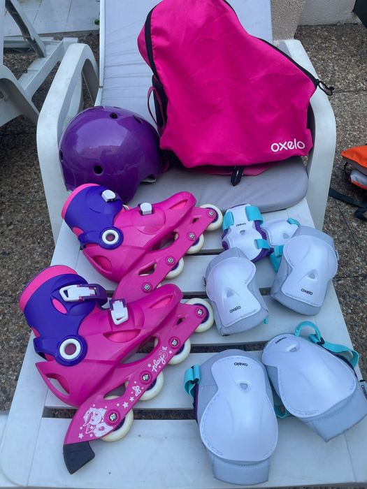 Patins mais acessórios marca "oxelo"