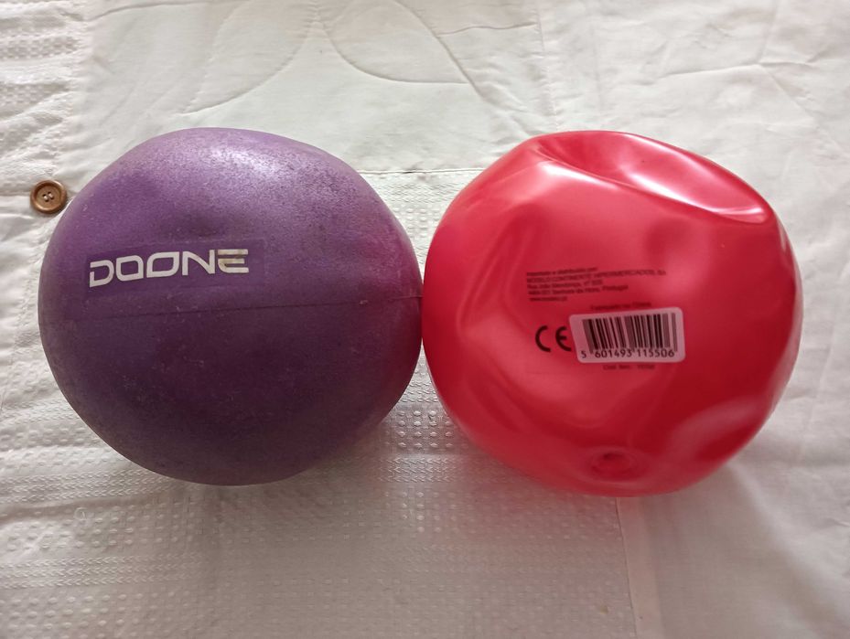 2 Bolas de fitness para pilates 18cm