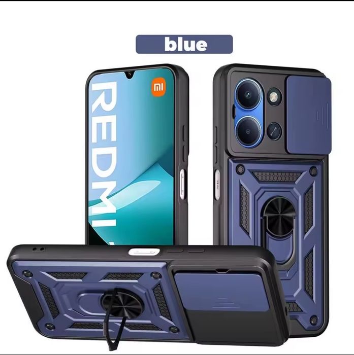 Чехол противоударный на Xiaomi Redmi 15C со шторкой чохол протиударний