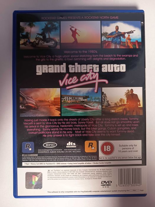 Grand Theft AUto Vice City PS2 PlayStation 2 angielska komplet (1)
