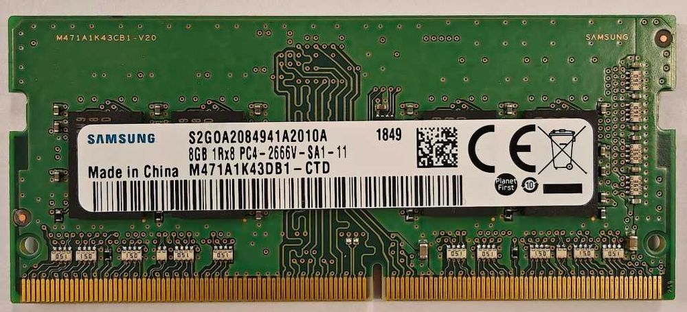 Pamięć RAM 8GB DDR4 Samsung M471A1K43C(D)B1-CTD 8GB 1Rx8 PC4 2666 MHz