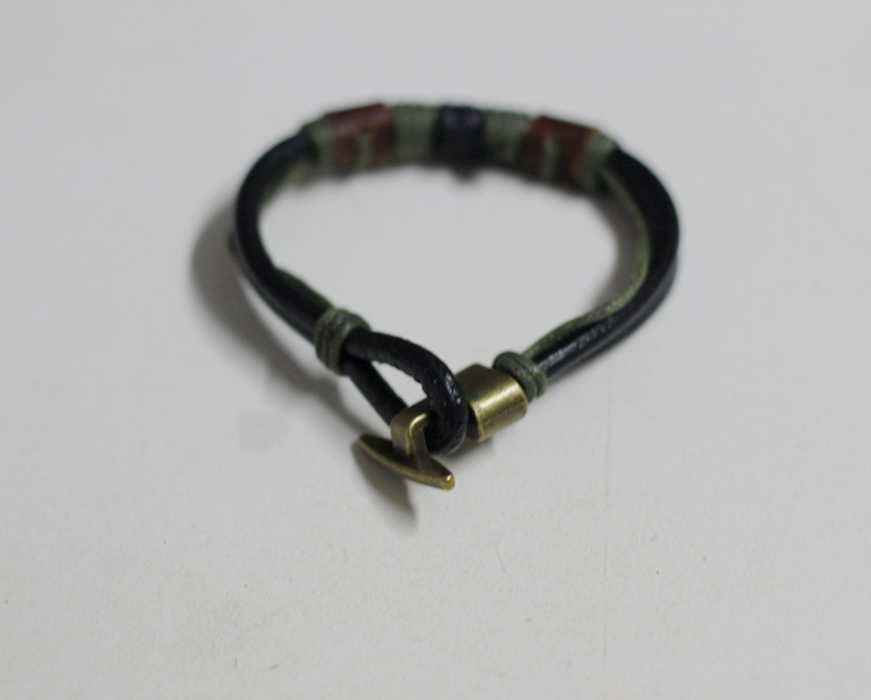 Pulseira de couro masculina