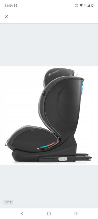 Kinderkraft Myway fotelik samochodowy ISOFIX 0-36 kg szary