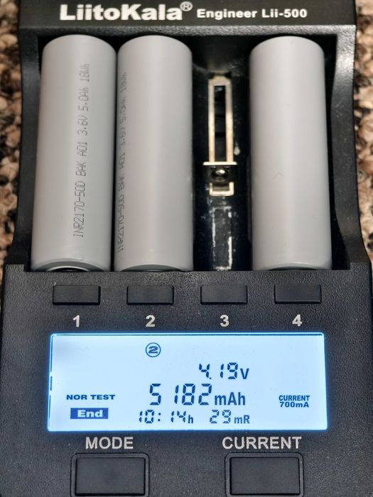 Акумулятор BAK 21700 INR2170 50D 5000мА 70А високострумовий