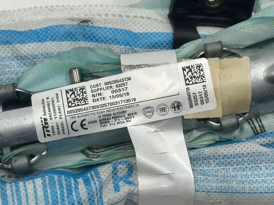 Airbag Cortina Direito / Esquerdo - Fiat 500 (2018)