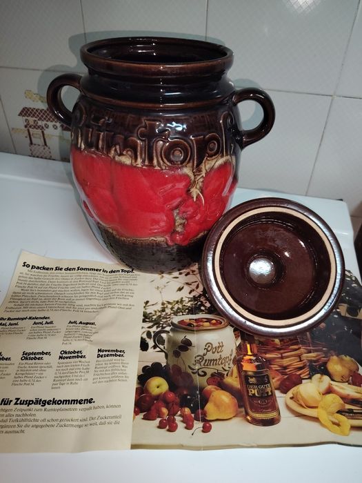 Rumtopf ( Pote de Rum) em Cerâmica