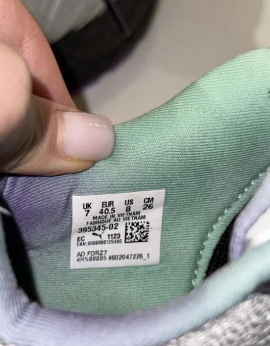 Кросівки puma velophasis sprint2k 26 см устілка