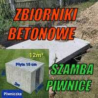 Betonowe zbiorniki\szamba 11m3 jedno oraz dwukomorowe. Piwniczki