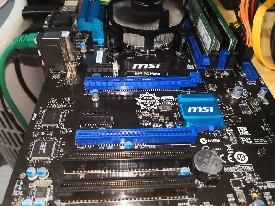 MSI H97 PC Mate LGA1150 + I/O Shield | Opção i5-4460 + Cooler