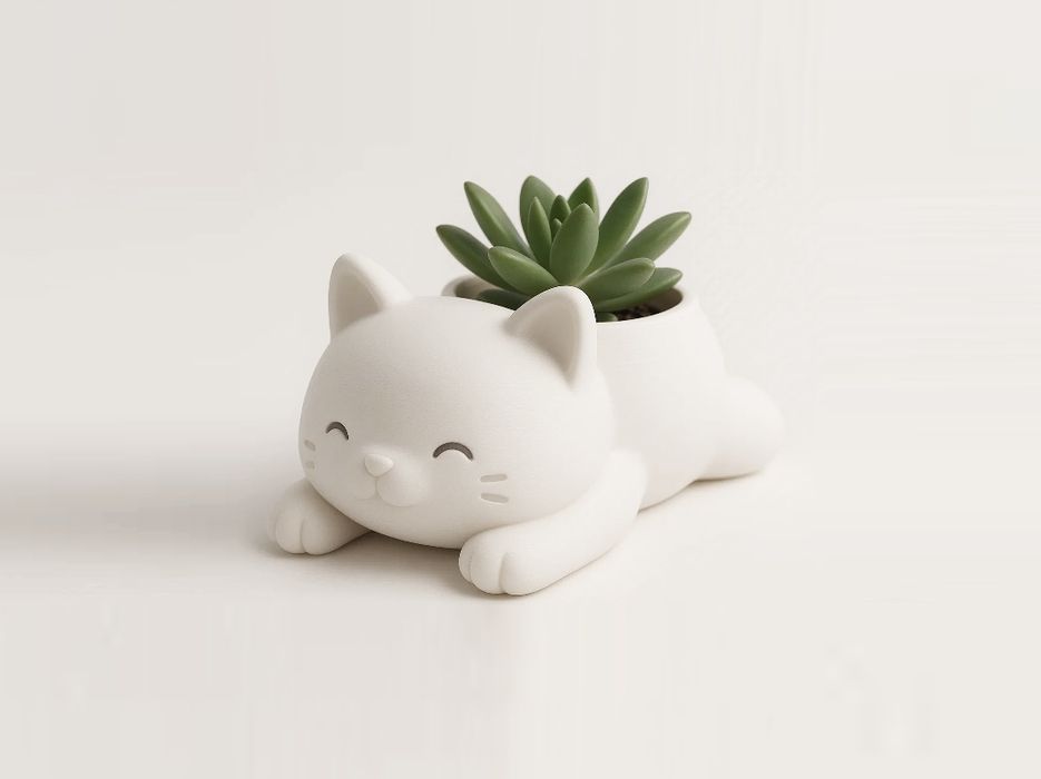 Vaso gatinho suculenta